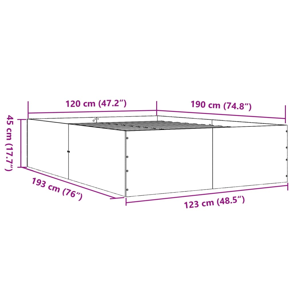Giroletto Bianco 120x190 cm in Legno Multistrato | homemem39