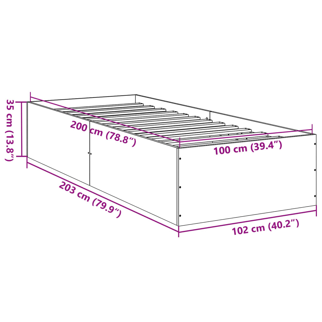 Giroletto Rovere Fumo 100x200 cm in Legno Multistrato | homemem39