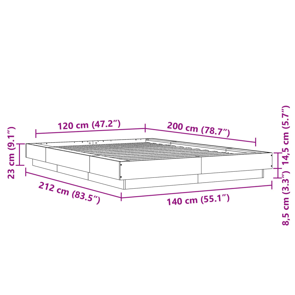 Giroletto Grigio Cemento 120x200 cm in Legno Multistrato | homemem39