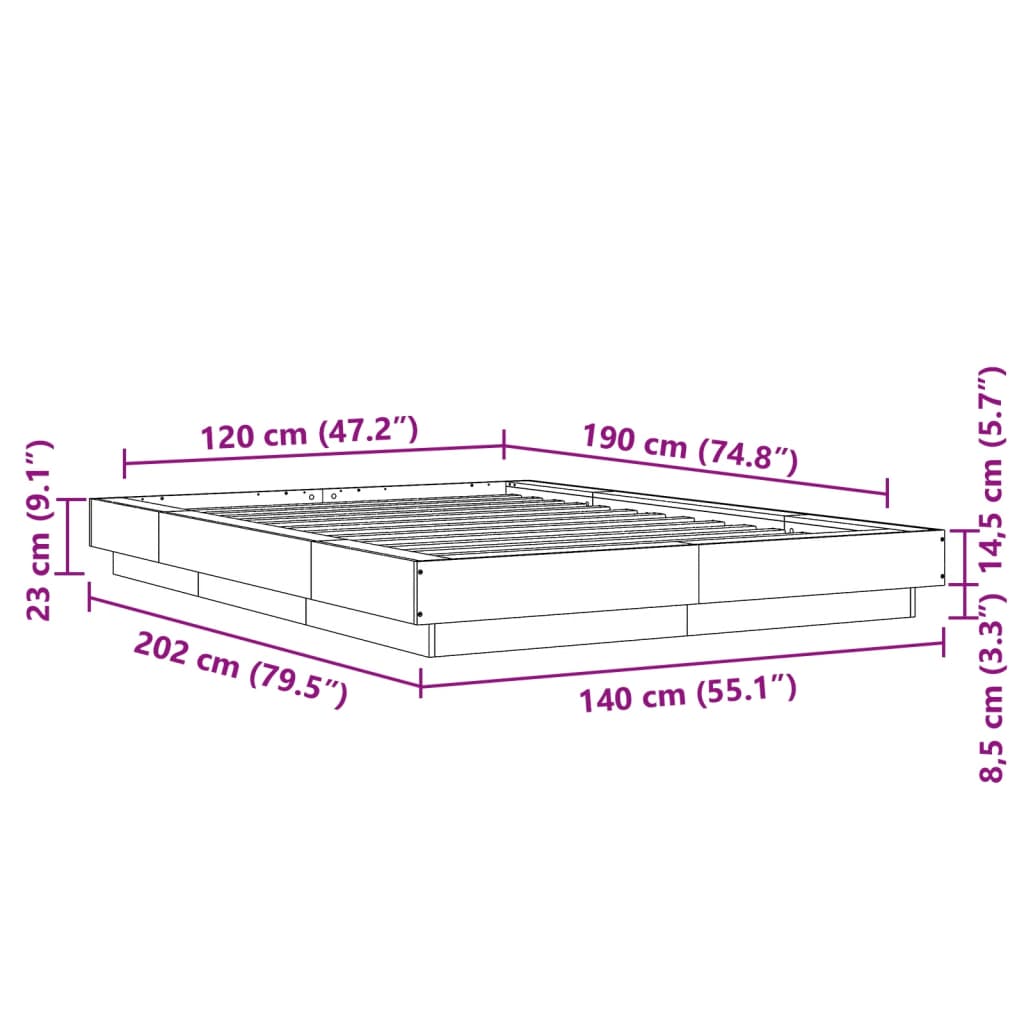 Giroletto Grigio Cemento 120x190 cm in Legno Multistrato | homemem39