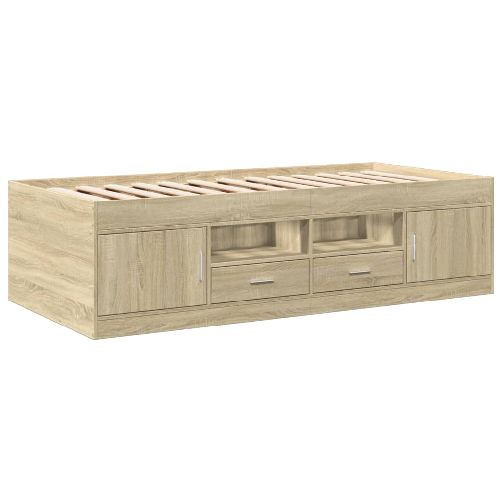 Divano Letto con Cassetti senza Materasso 100x200 cm | homemem39