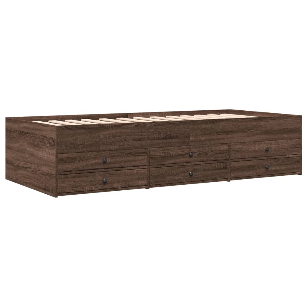 Divano Letto con Cassetti senza Materasso 90x200 cm | homemem39