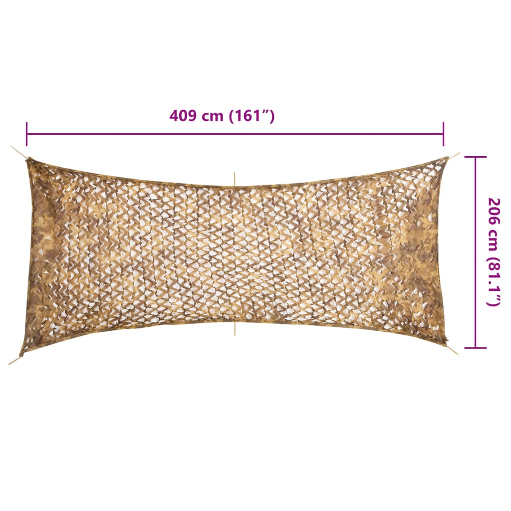 Rete Mimetica con Custodia di Conservazione 409x206 cm Sabbia | homemem39