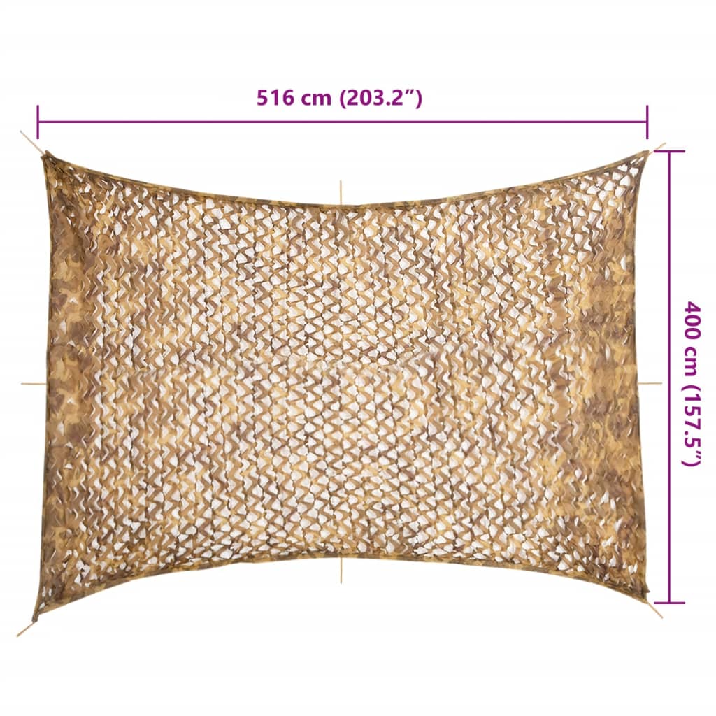 Rete Mimetica con Custodia di Conservazione 516x400 cm Sabbia | homemem39