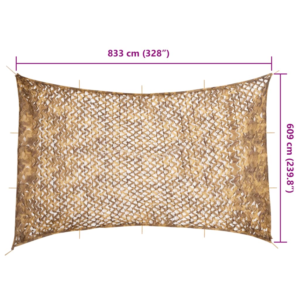 Rete Mimetica con Custodia di Conservazione 833x609 cm Sabbia | homemem39