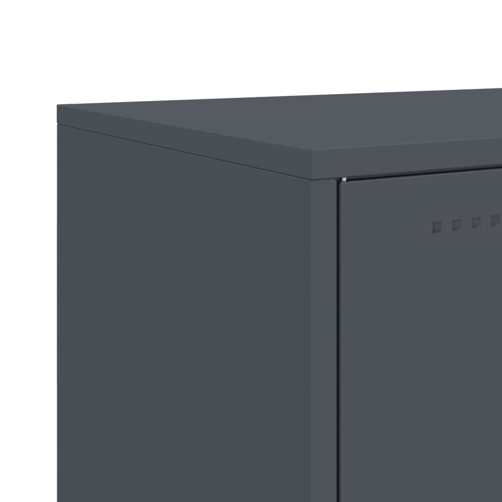 Credenza Antracite 100,5x39x107 cm in Acciaio