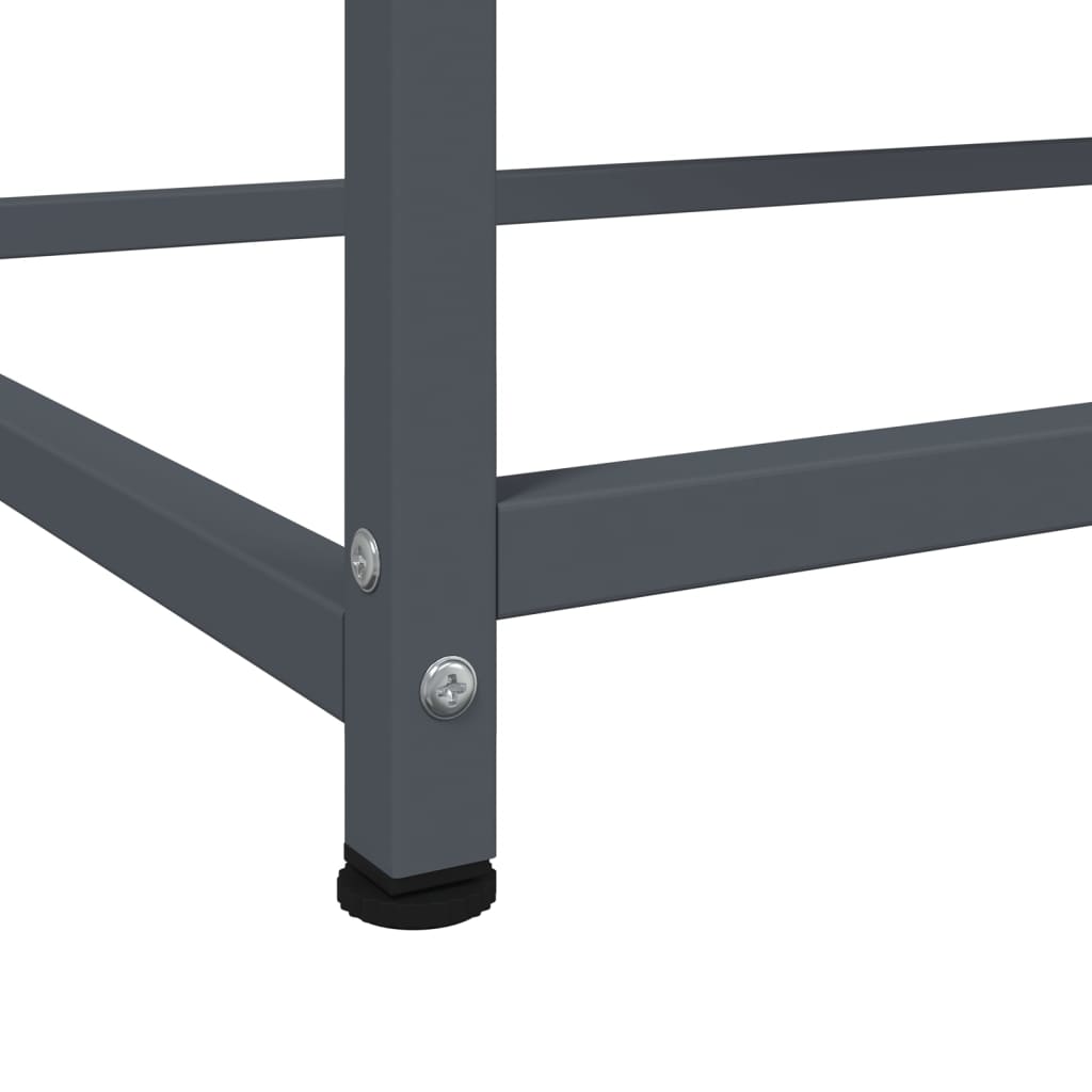 Credenza Antracite 100,5x39x107 cm in Acciaio | homemem39