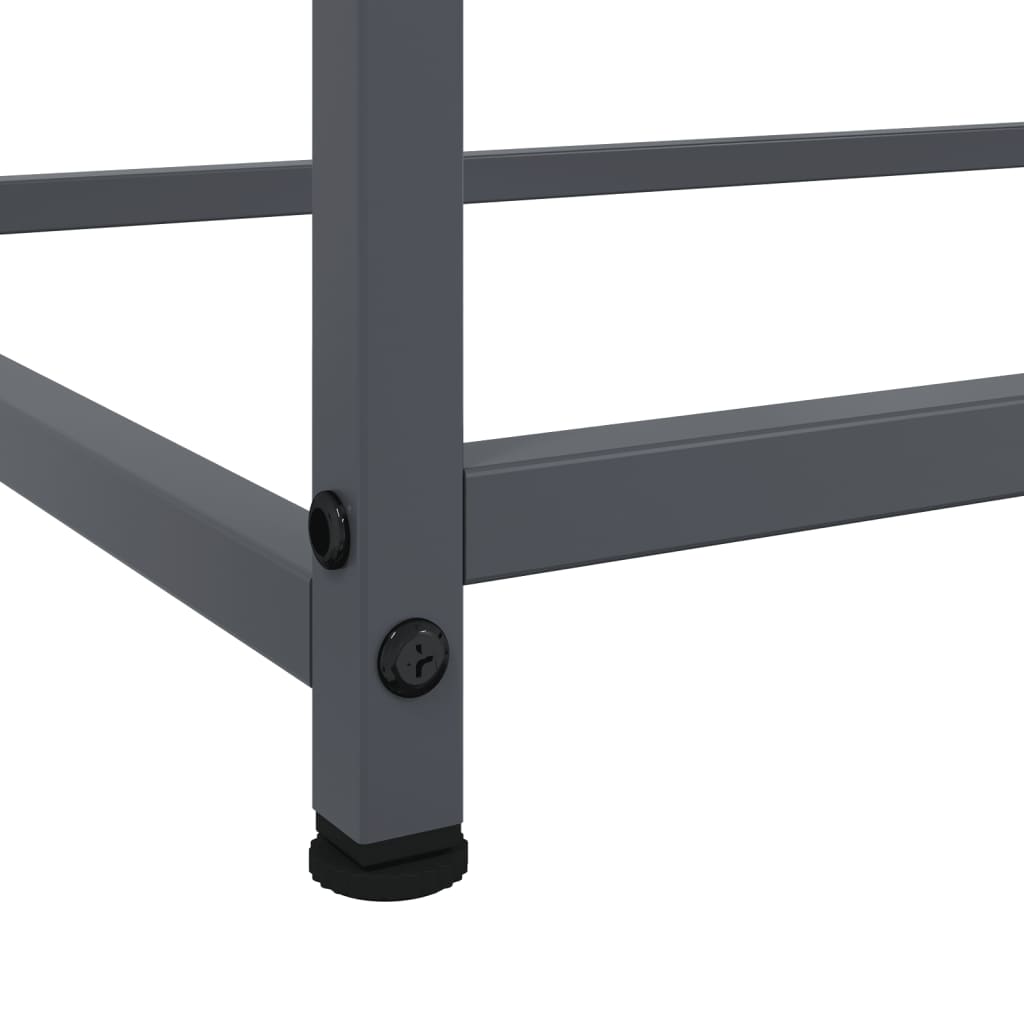 Credenza Antracite 100,5x39x107 cm in Acciaio | homemem39