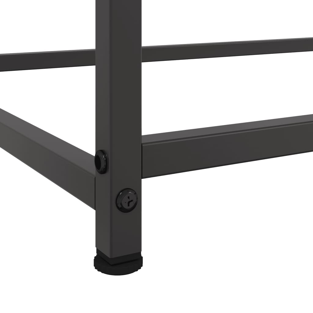Credenza Nera 100,5x39x107 cm in Acciaio | homemem39
