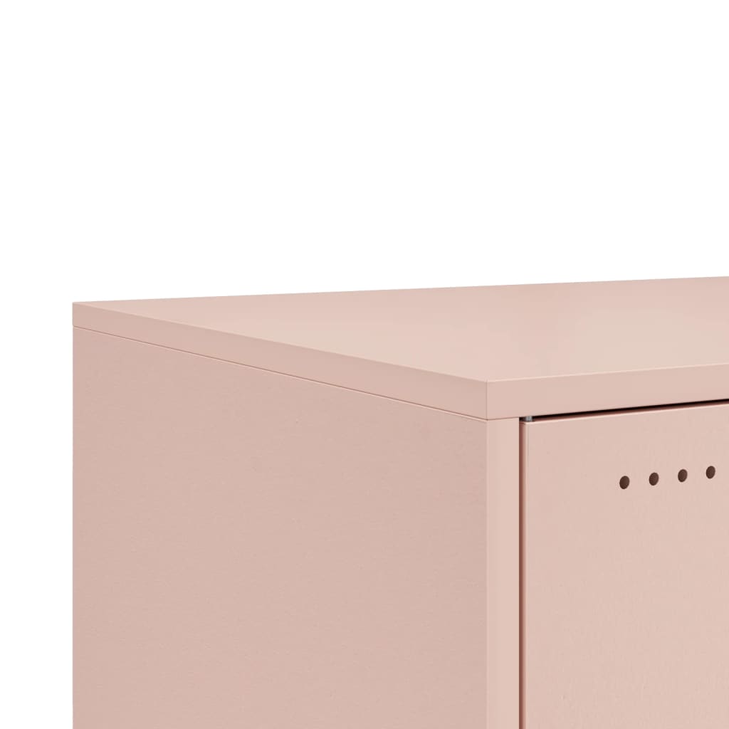 Tavolino da Salotto Rosa 100,5x39x72 cm in Acciaio | homemem39