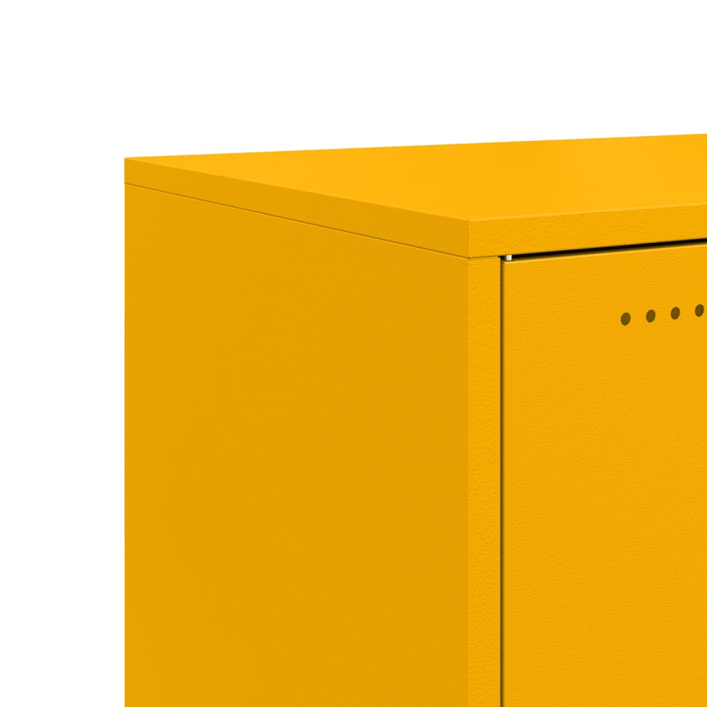 Credenza Giallo Senape 100,5x39x72 cm Acciaio Laminato a Freddo | homemem39