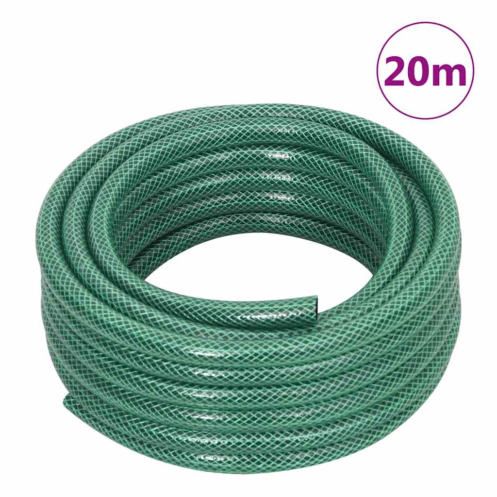 Avvolgitubo Autonomo Verde con Set Raccordi Tubo 0,5" 20 m PVC