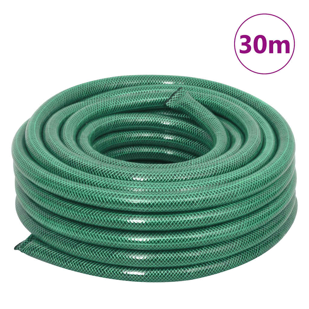 Carrello Avvolgitubo Verde con Set Raccordi Tubo 0,75" 30 m PVC