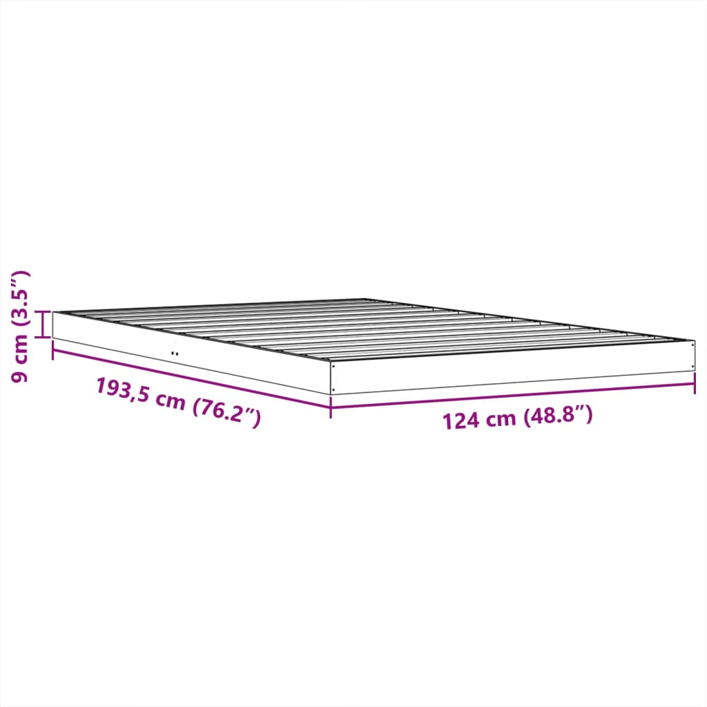 Giroletto Marrone Cera 120x190 cm in Legno Massello di Pino | homemem39
