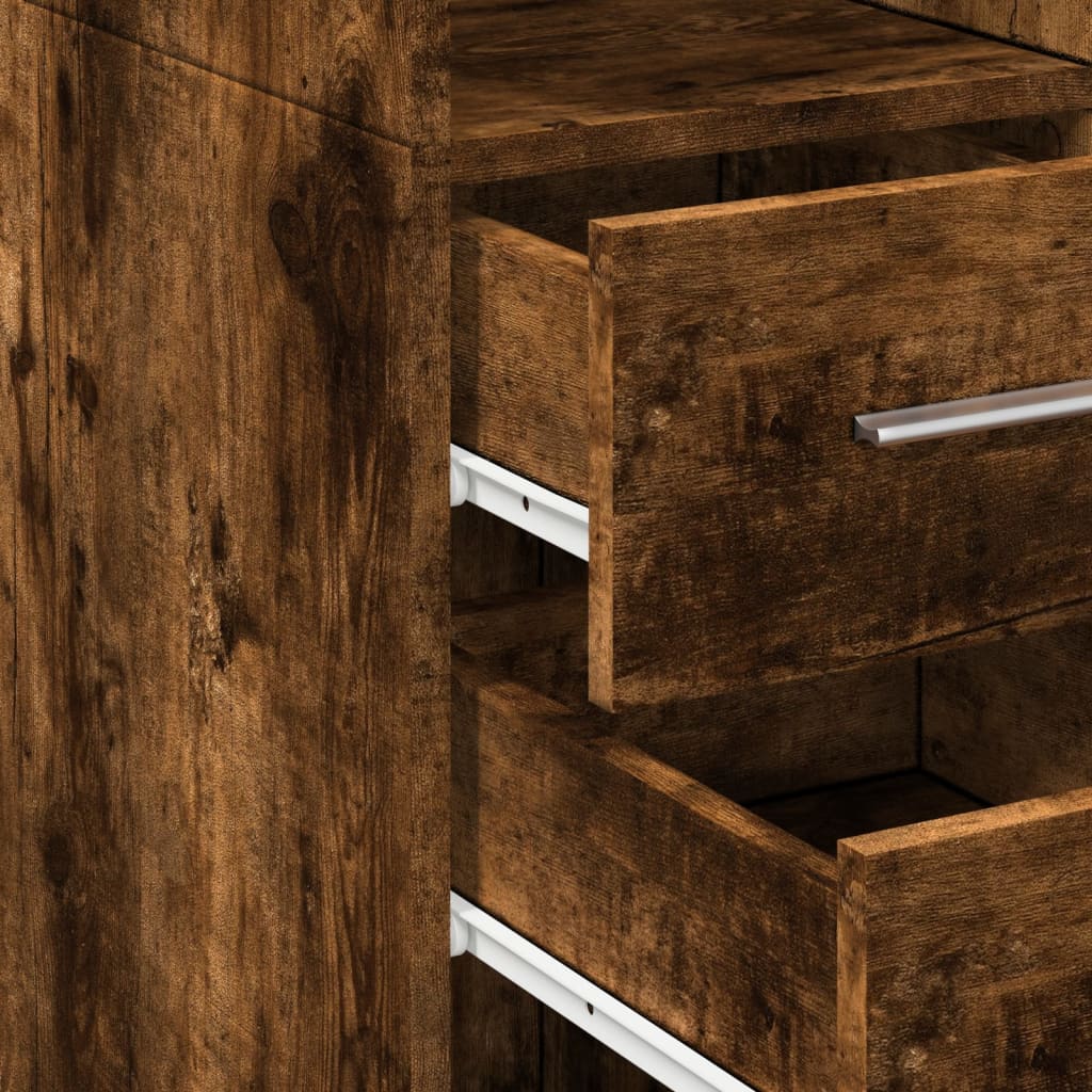 Mobile Sottile Rovere Fumo 40x42,5x225 cm in Truciolato | homemem39