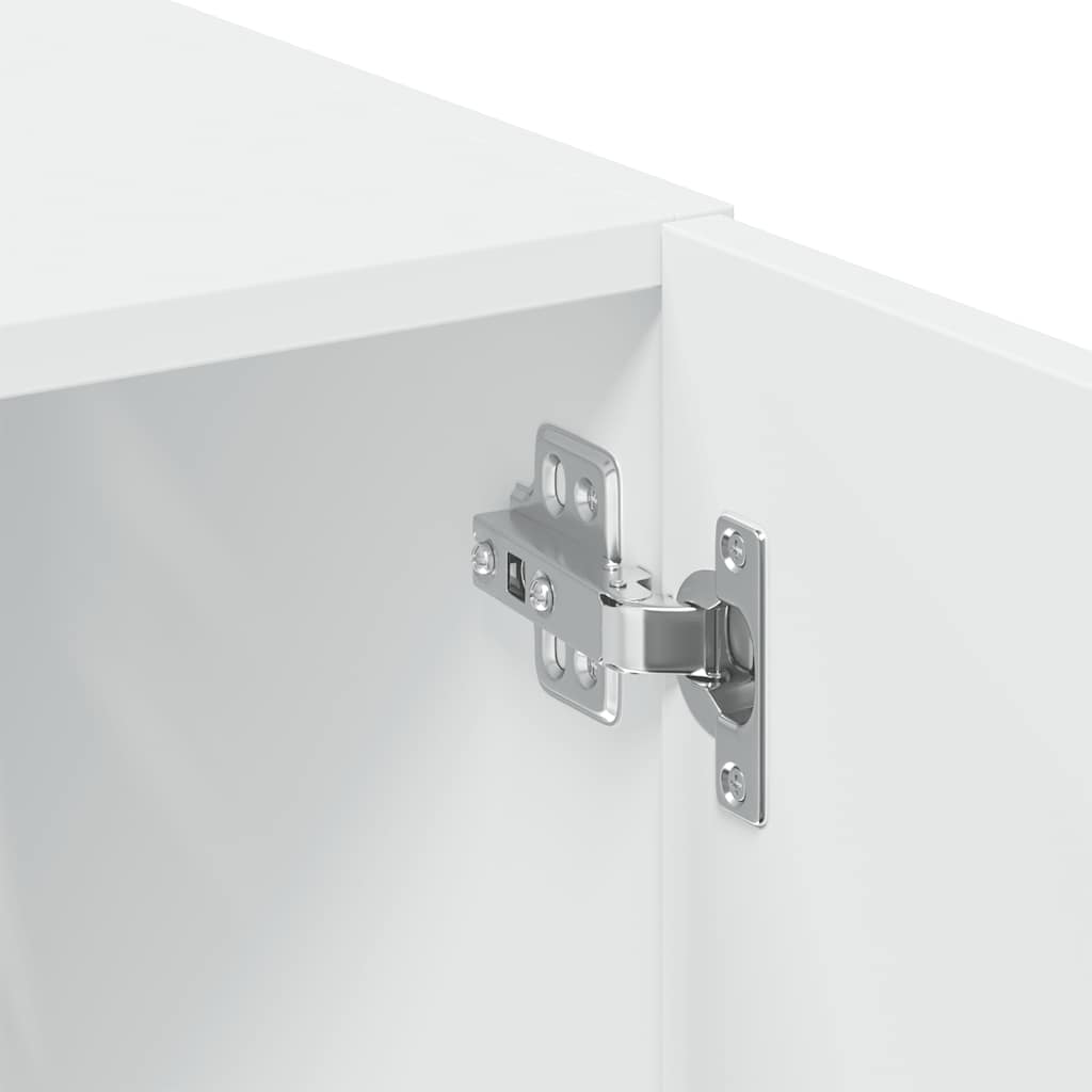 Mobile Portaoggetti Bianco 70x42,5x225 cm in Truciolato - homemem39