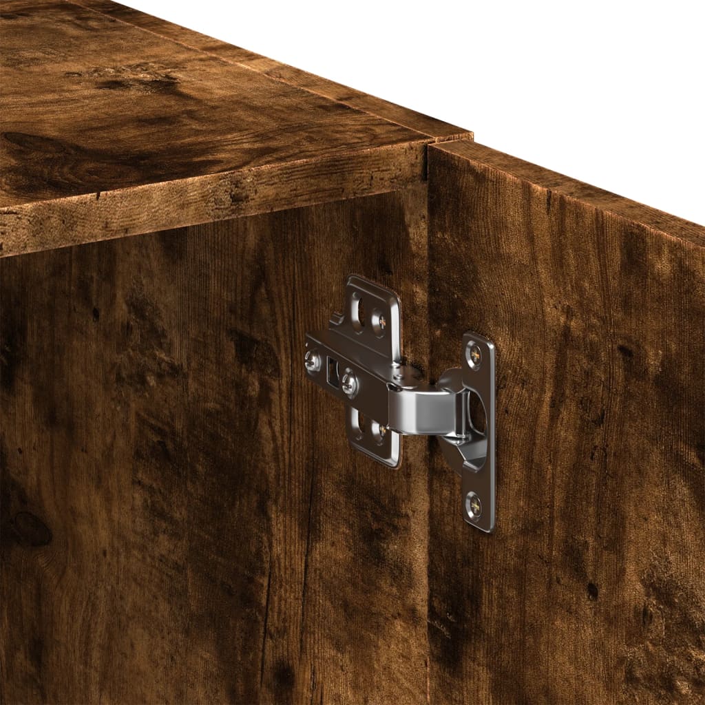 Armadietto Rovere Fumo 70x42,5x225 cm in Legno Multistrato - homemem39