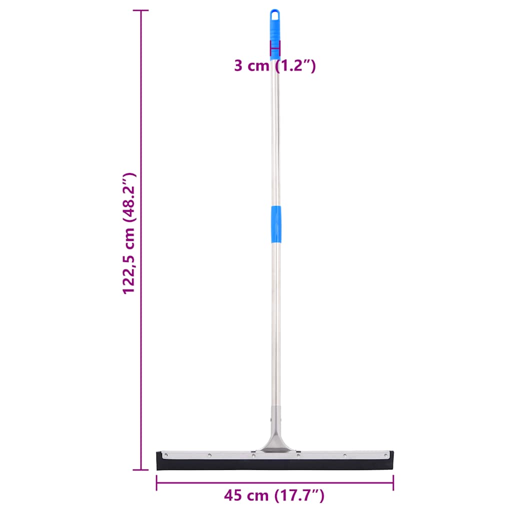 Tergipavimento 45x122,5 cm in Acciaio e Gomma