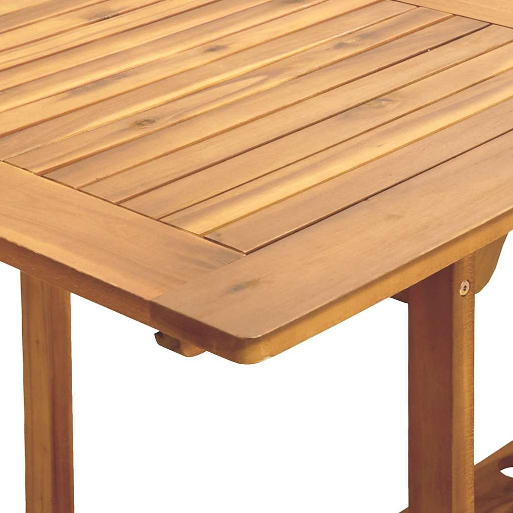 Set Pranzo da Giardino 7 pz Nero Polyrattan e Legno Massello | homemem39
