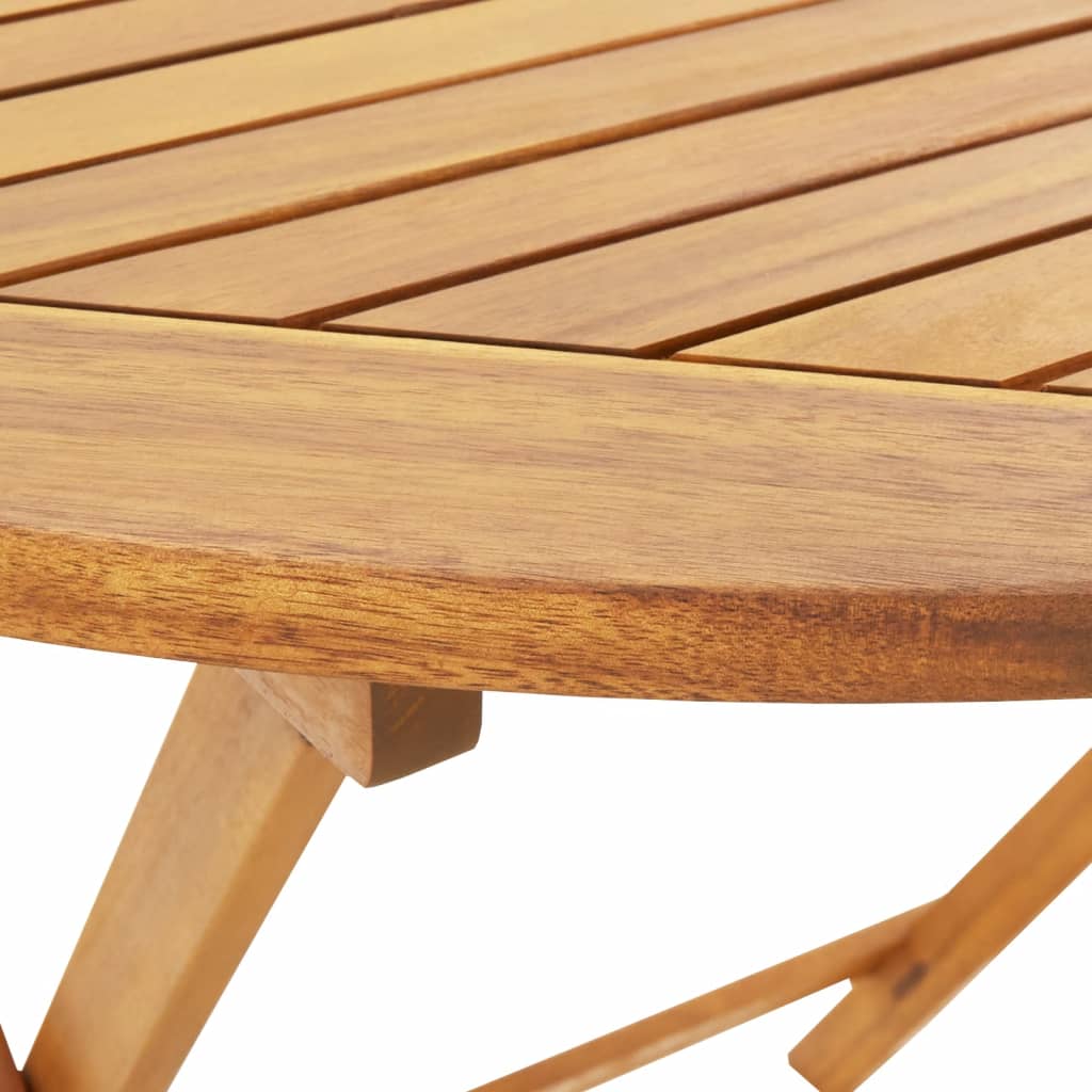 Set Pranzo da Giardino 5pz Crema in Tessuto e Legno Massello | homemem39