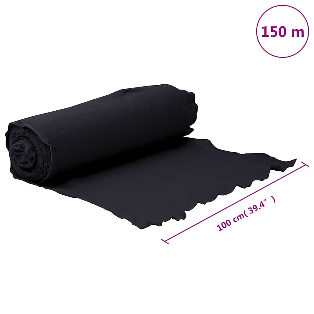 Membrana Geotessile Nera 1x150 m in Fibra di Poliestere | homemem39