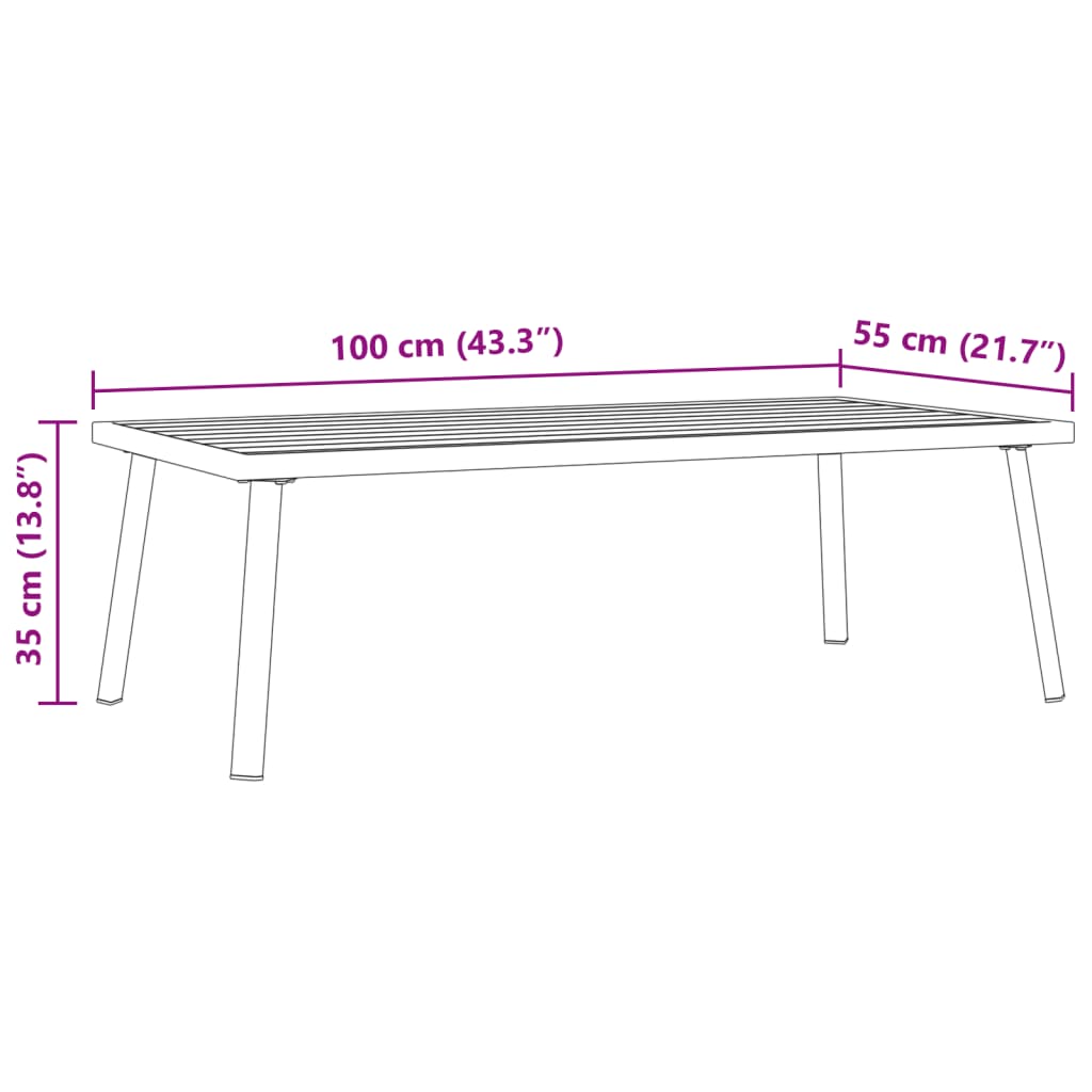 Set Divano da Giardino con Cuscini Nero Acciaio e Textilene | homemem39