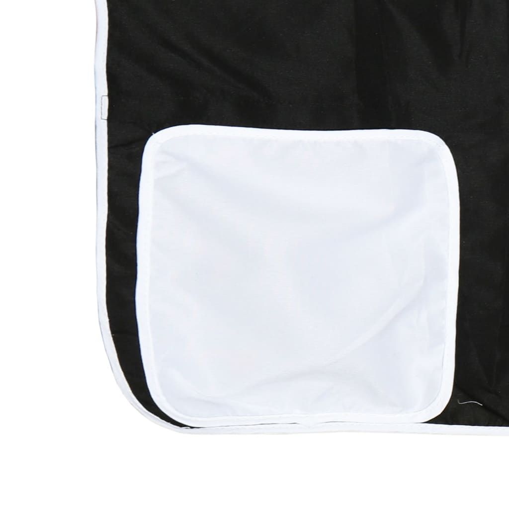 Letto a Castello senza Materasso Bianco e Nero 90x190cm in Pino | homemem39