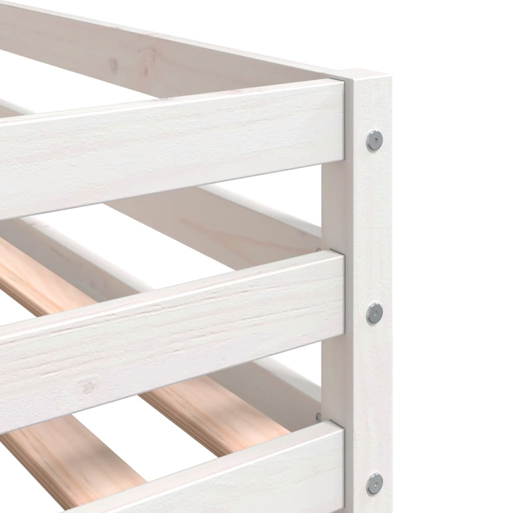 Letto a Castello senza Materasso Rosa 80x200 cm Legno di Pino | homemem39