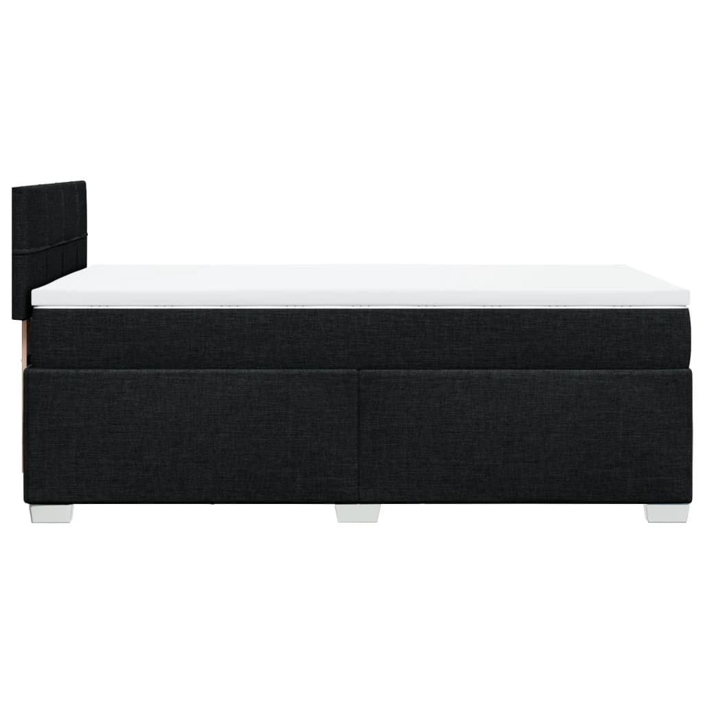 Giroletto a Molle con Materasso Nero 80x200 cm inTessuto | homemem39