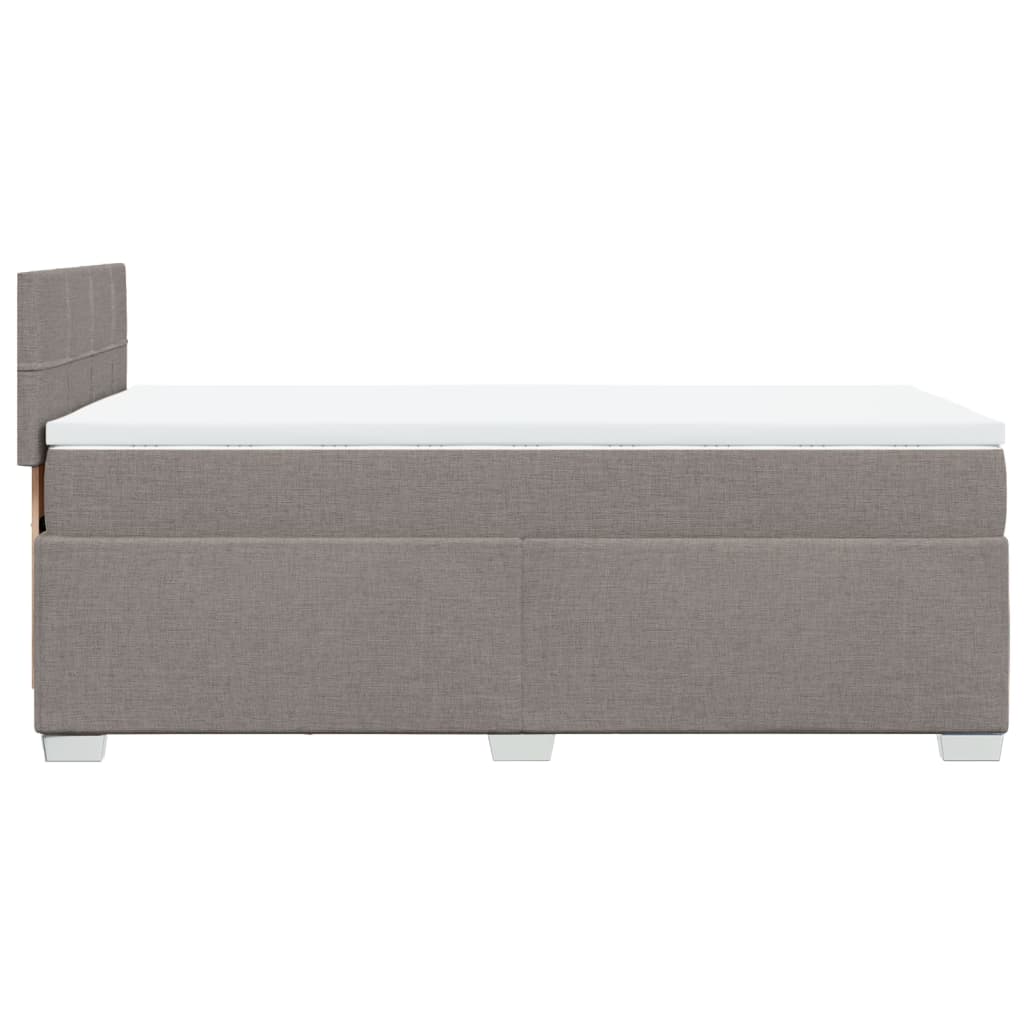 Giroletto a Molle con Materasso Tortora 80x200 cm inTessuto | homemem39