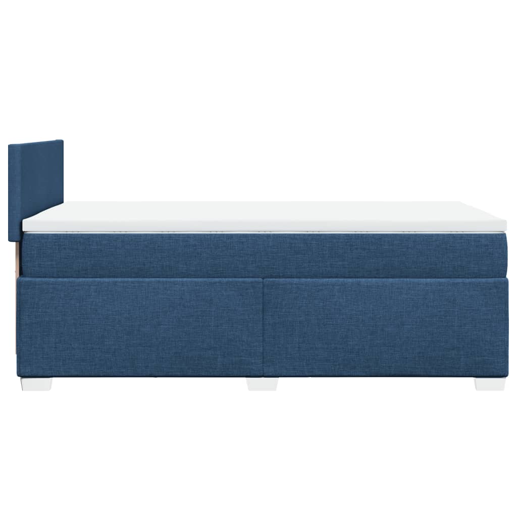 Giroletto a Molle con Materasso Blu 90x190 cm in Tessuto | homemem39