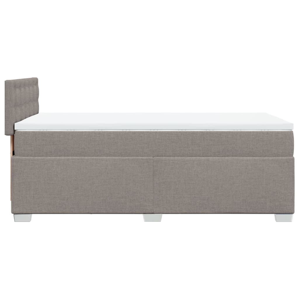 Giroletto a Molle con Materasso Tortora 100x200 cm in Tessuto | homemem39