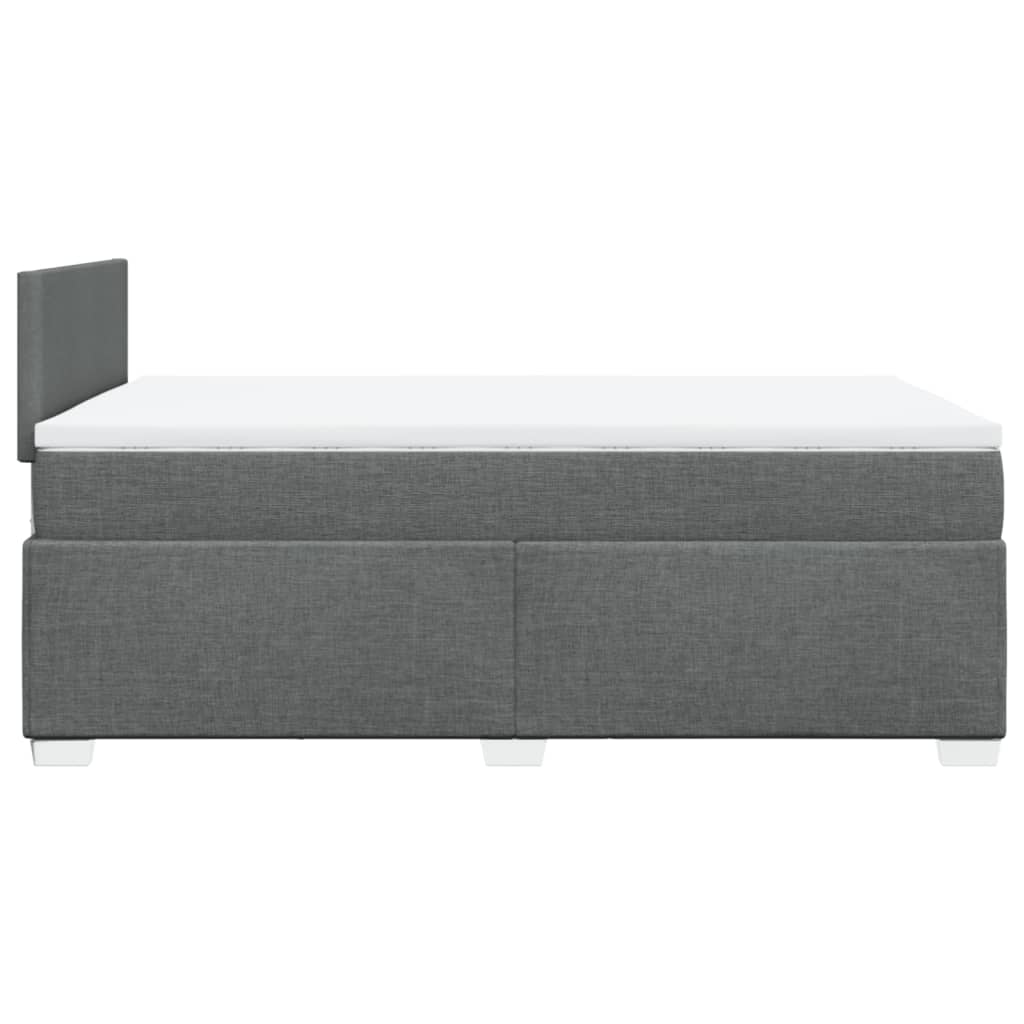 Giroletto a Molle con Materasso Grigio Scuro 120x200 cm Tessuto | homemem39