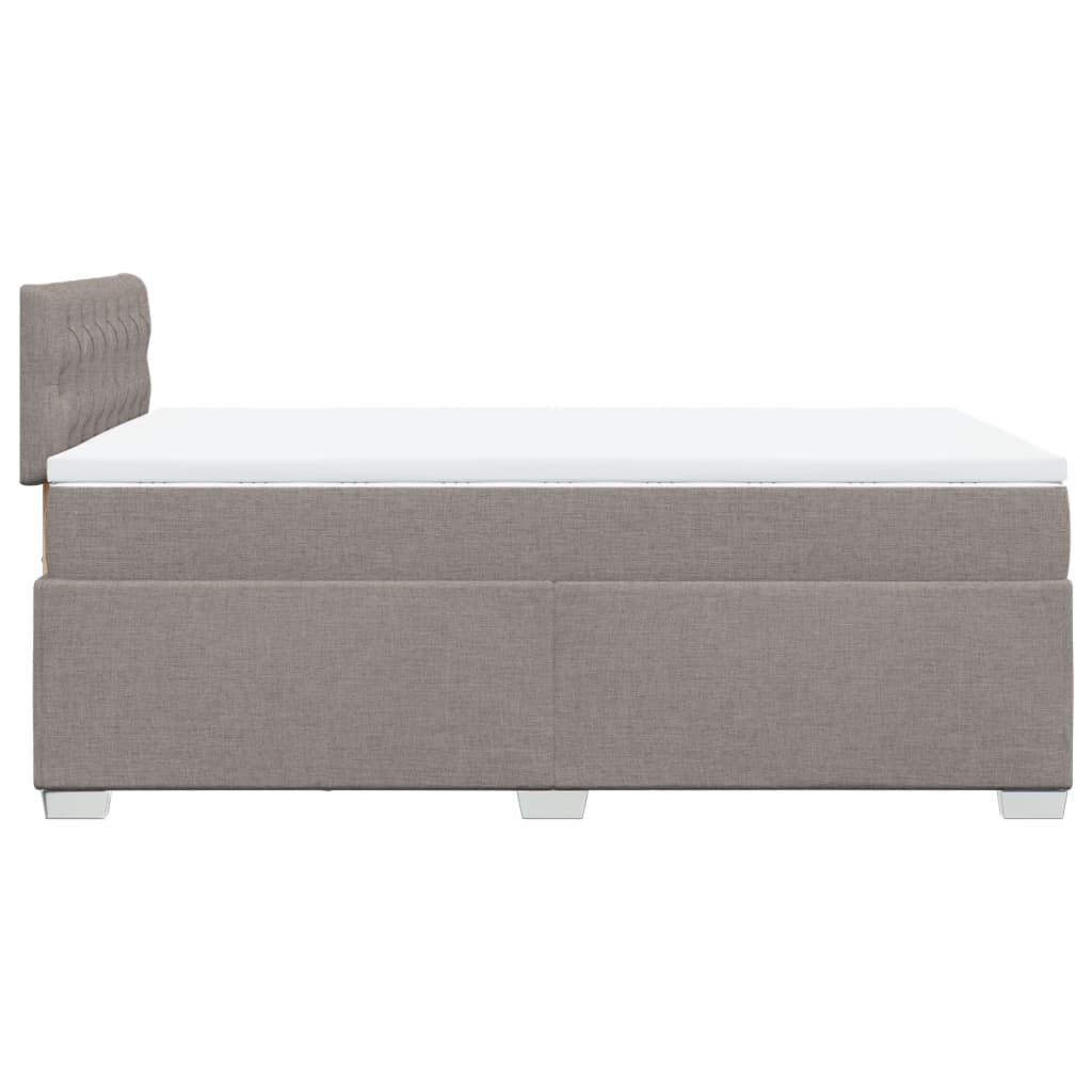 Giroletto a Molle con Materasso Tortora 120x200 cm in Tessuto | homemem39