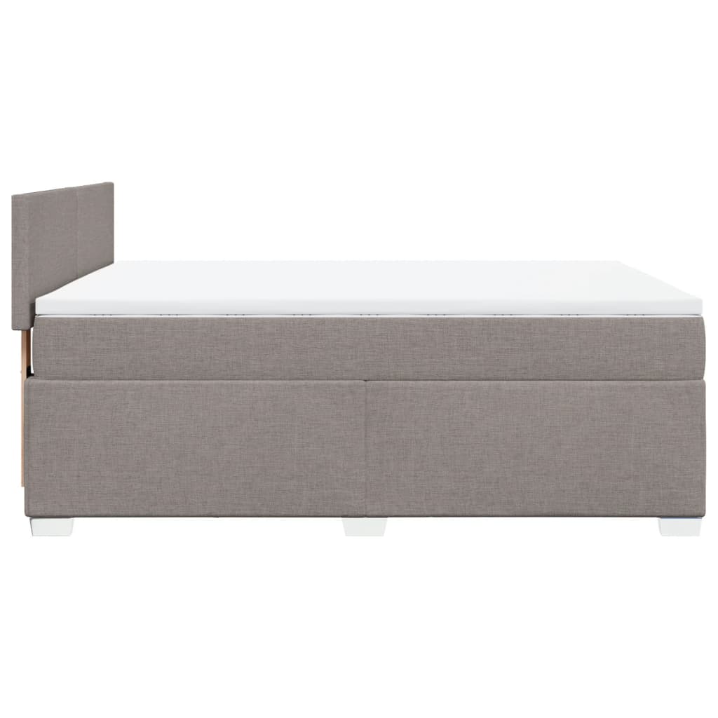 Giroletto a Molle con Materasso Tortora 140x190 cm in Tessuto | homemem39