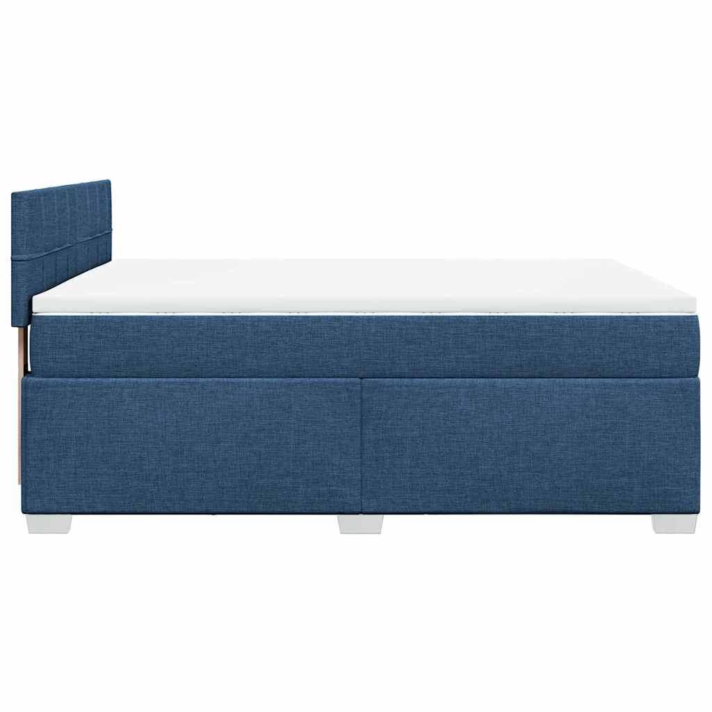 Giroletto a Molle con Materasso Blu 140x190 cm in Tessuto | homemem39