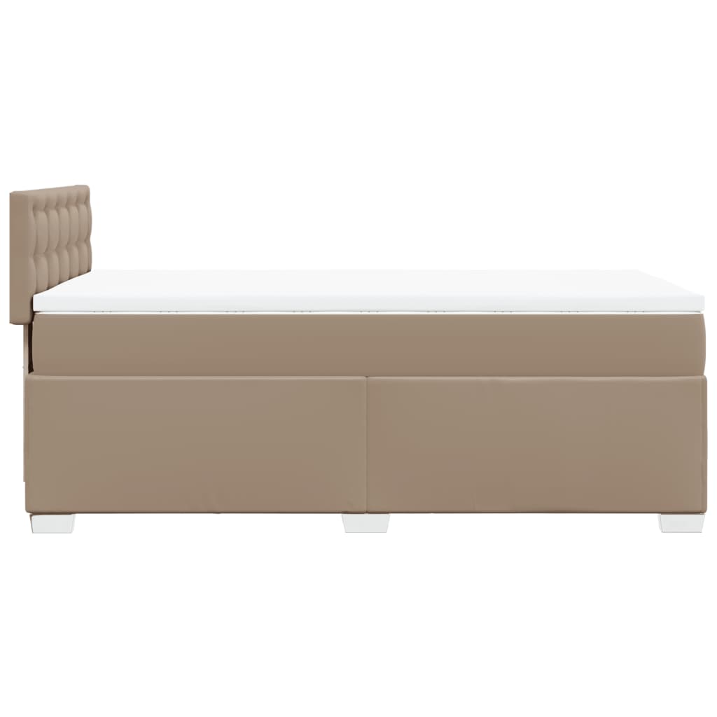 Giroletto a Molle con Materasso Cappuccino 90x200 cm Similpelle | homemem39