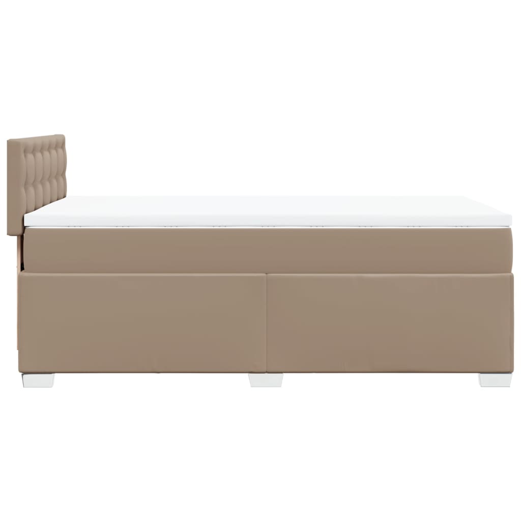 Giroletto a Molle con Materasso Cappuccino 100x200cm Similpelle | homemem39