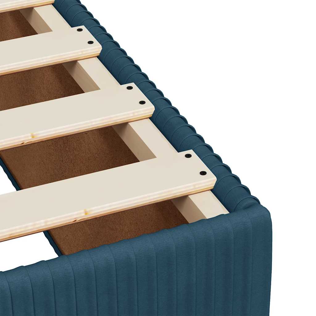 Giroletto a Molle con Materasso Blu Scuro 80x200 cm in Velluto | homemem39