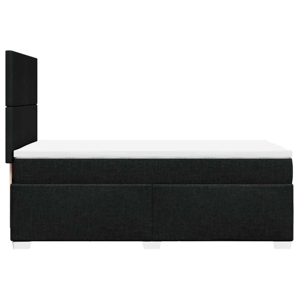 Giroletto a Molle con Materasso Nero 80x200 cm inTessuto | homemem39