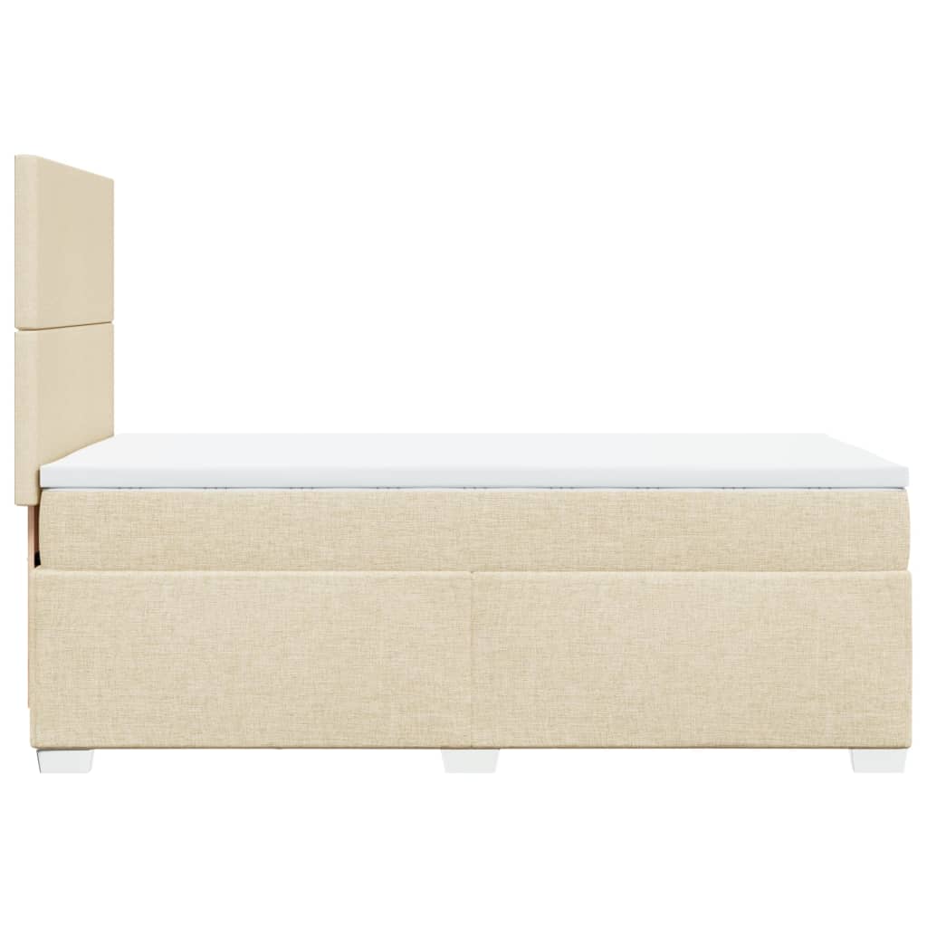 Giroletto a Molle con Materasso Crema 80x200 cm inTessuto | homemem39