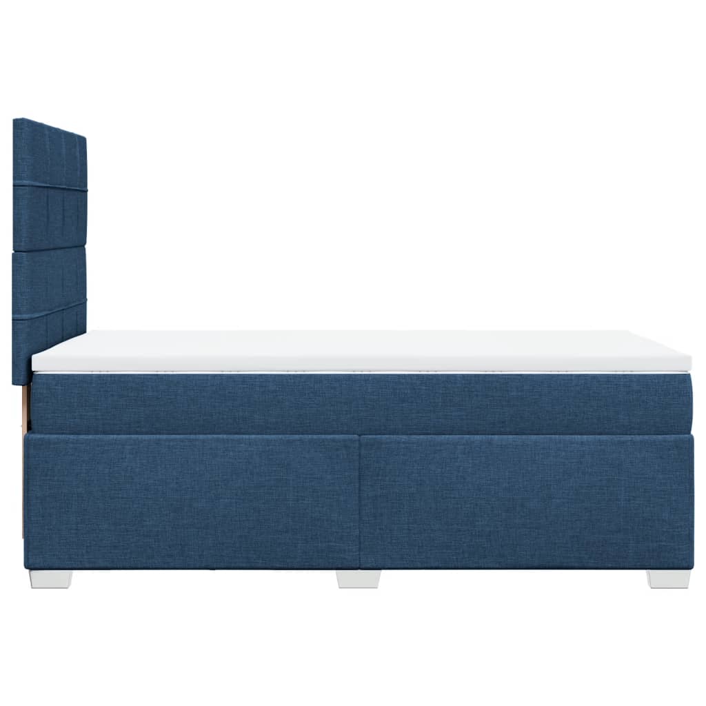 Giroletto a Molle con Materasso Blu 80x200 cm inTessuto