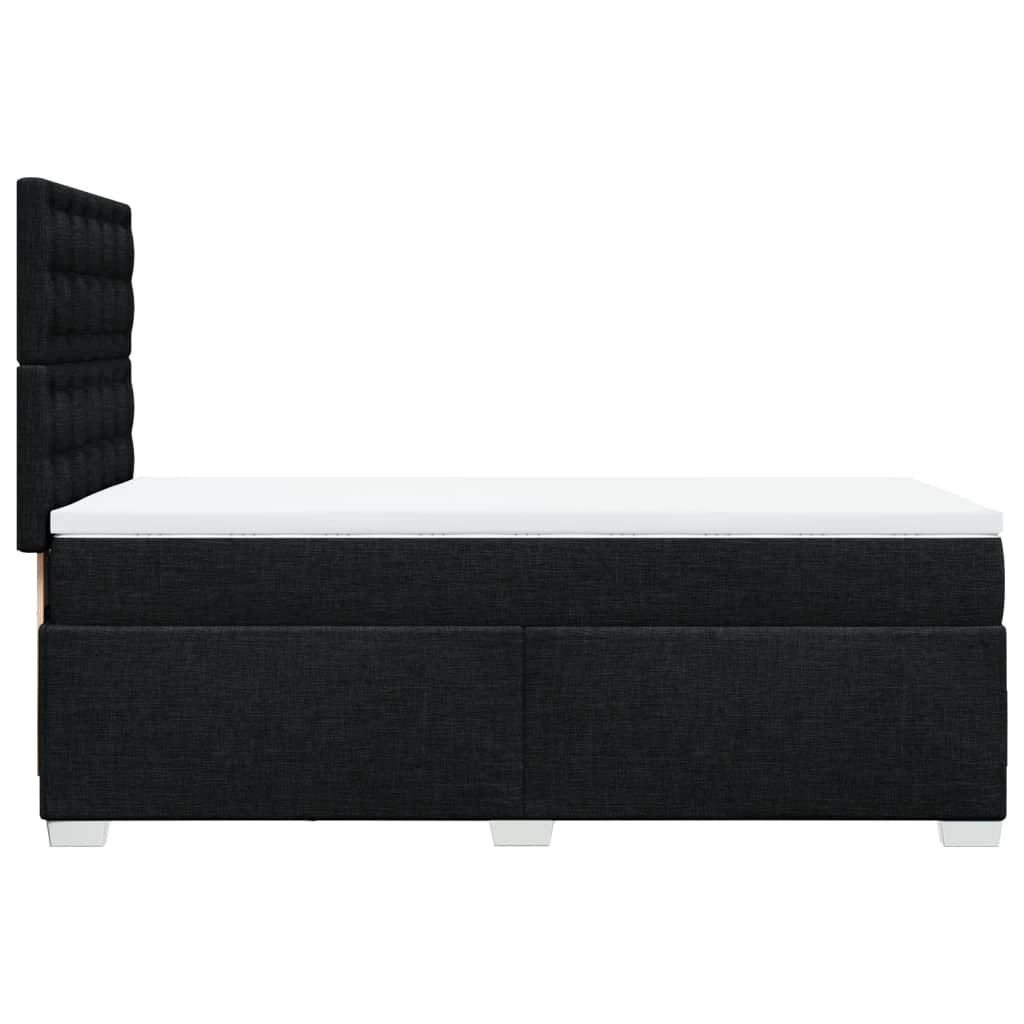 Giroletto a Molle con Materasso Nero 80x200 cm inTessuto | homemem39