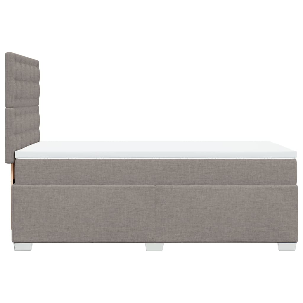 Giroletto a Molle con Materasso Tortora 90x190 cm in Tessuto | homemem39