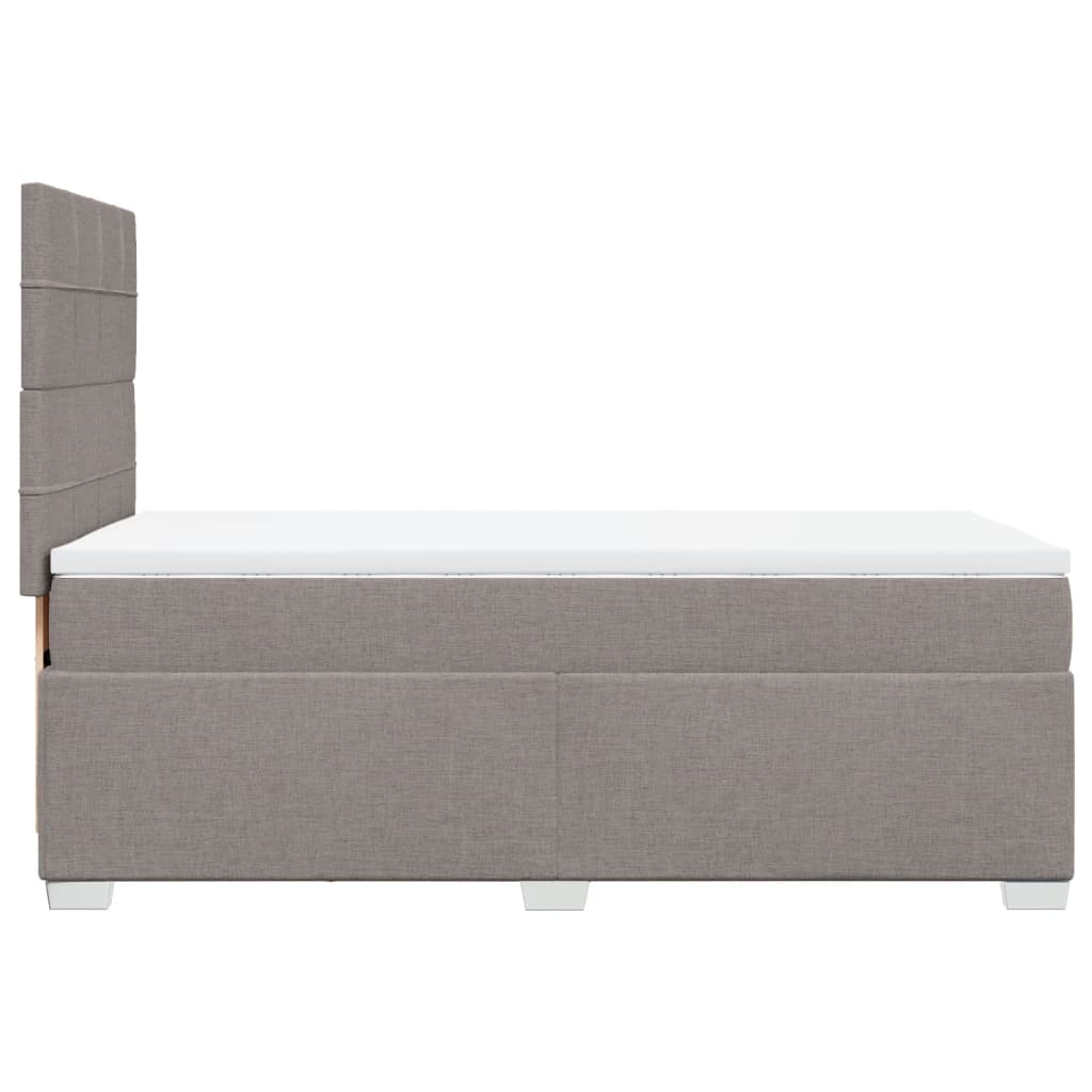 Giroletto a Molle con Materasso Tortora 100x200 cm in Tessuto | homemem39