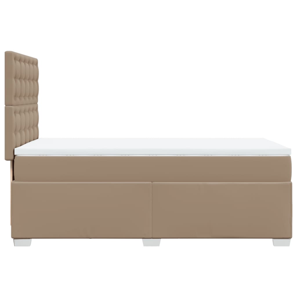 Giroletto a Molle con Materasso Cappuccino 90x190 cm Similpelle | homemem39