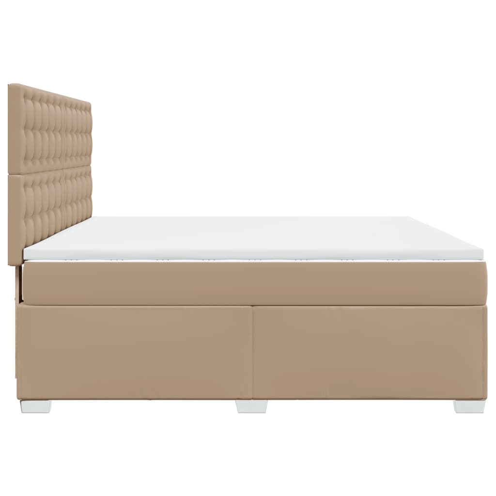 Giroletto a Molle con Materasso Cappuccino 180x200cm Similpelle | homemem39
