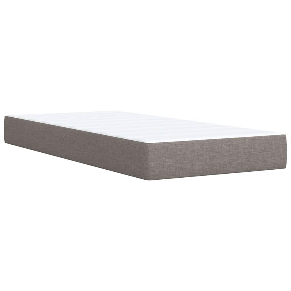 Giroletto a Molle con Materasso Tortora 90x200 cm inTessuto | homemem39