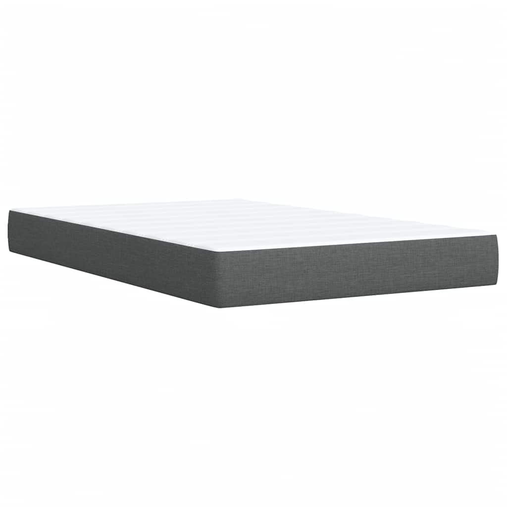 Giroletto a Molle con Materasso Grigio Scuro 120x190cm Tessuto | homemem39