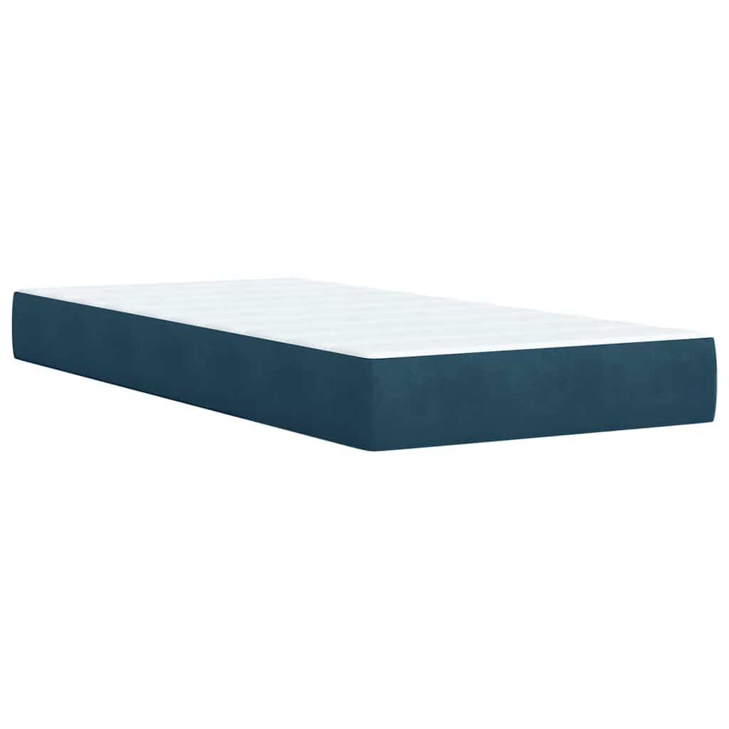 Giroletto a Molle con Materasso Blu 80x200 cm in Velluto | homemem39